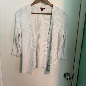 Merona Women's Ivory Cable Knit Cardigan